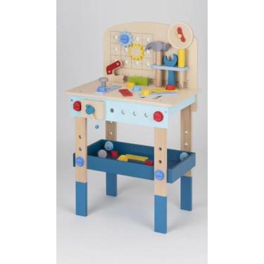 Imagem de Mesa de Ferramentas Infantil Madeira 46 Peças - Congratulations Store