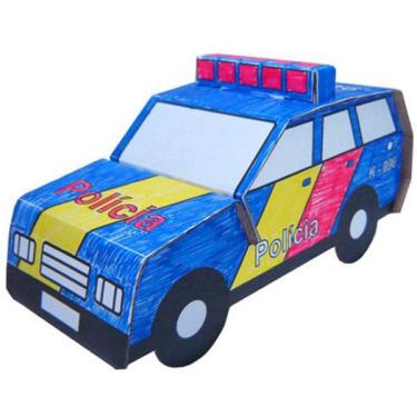 Imagem de Kit de Papelão - Carro de Polícia - Kits for Kids