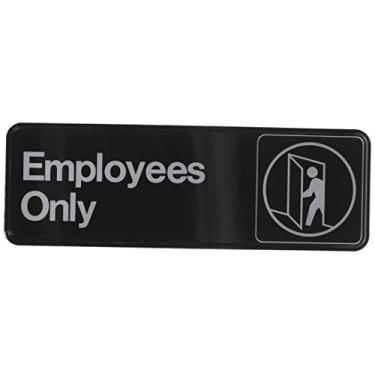 Imagem de Hillman Placa 841744 Employees Only (7,6 cm x 22,8 cm)