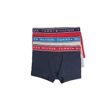 Imagem de Tommy Hilfiger Cueca de algodão elástica, pacote com 3 09T3698, Evening Blue, Small