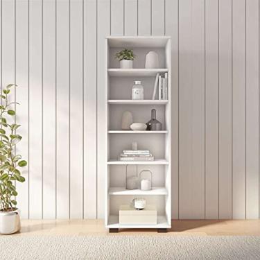 Imagem de Estante Mobly Job - 5 Prateleiras - Branco - Estilo Moderno - Estante de Livros