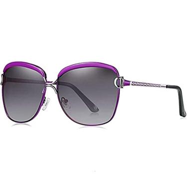 Imagem de Óculos de Sol Feminino BARCUR Estilo Borboleta Design Elegante Polarizado Proteção uv400
