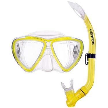 Imagem de Kit de Mergulho Infantil Máscara+Respirador Cetus Bari - Amarelo
