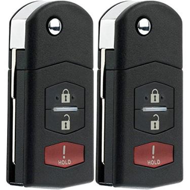 Imagem de Substituição de chave de controle remoto para carro KeylessOption sem chave para BGBX1T478SKE125-01 (pacote com 2)
