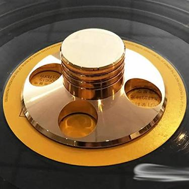 Imagem de 1 x Reprodutor de discos de vinil LP Gold Stabilizer Weight, toca-discos de vinil LP