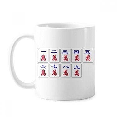 Imagem de Caneca de jogo Mahjong da cultura tradicional chinesa cerâmica xícara de café porcelana louça