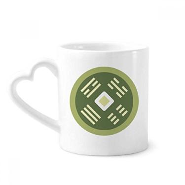 Imagem de Caneca com estampa de dinheiro de cobre caneca de café cerâmica copo de coração de vidro
