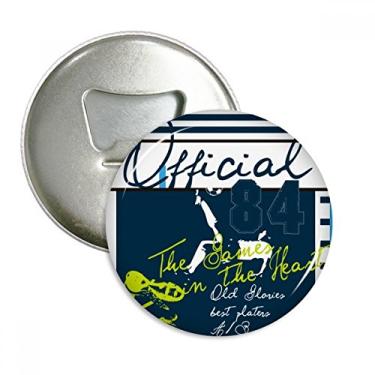 Imagem de Oficial futebol futebol futebol esportes abridor de garrafas ímã geladeira emblema multifuncional