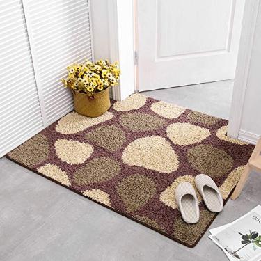 Imagem de Tapete de banheiro, vários padrões desgrenhado antiderrapante tapete de absorção bolo tapete de veludo para sala de estar quarto estudo banheiro varanda capacho de cabeceira infantil, A, 90 * 120 cm