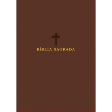 Imagem de Biblia Nvi, Couro Soft, Marrom, Letras De Jesus Em Vermelho