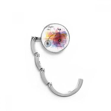 Imagem de Gancho de mesa de rua colorido com estampa de grafite, gancho de mesa com fecho decorativo dobrável