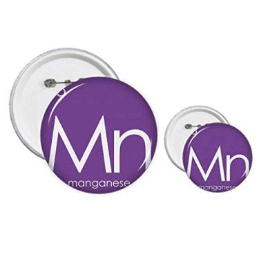 Imagem de Elementos Químicos Tabela de Período Metais de Transição Manganês Mn Pins Kit de Design de Botões Artesanato