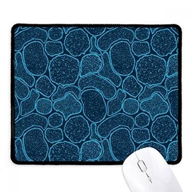 Imagem de Mouse pad com ilustração estrutural e bordas costuradas para jogos Blue Microscópio Cells