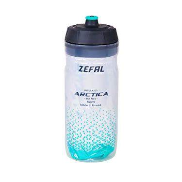 Imagem de ZEFAL Garrafa de água para bicicleta 55 Arctica 550 e 750 ml, isolada sem odor e à prova d'água, livre de BPA, verde caribenho, cl