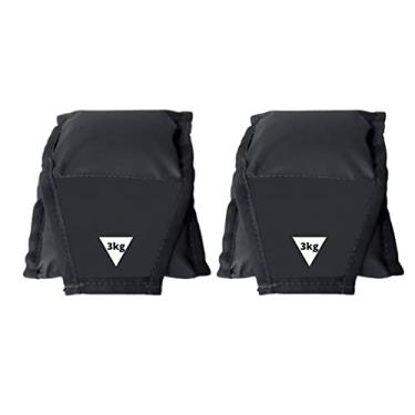 Imagem de Par Caneleira/Tornozeleira 3Kg Musculação Cor:Preto;Tamanho:Único;Gênero:Unissex