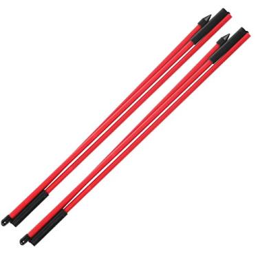 Imagem de 01 Bastões de alinhamento, indicador de direção dobrável com 3 dobras para parque para campo para casa para academia (vermelho)