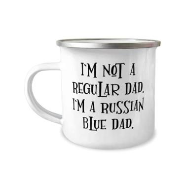 Imagem de Caneca barata russa de gato azul de 355 ml, I'm Not a Regular Dad. I'm a, Gifts para amantes de gatos, presente de amigos, para gato azul russo