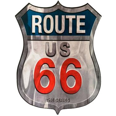 Imagem de Placa Decorativa Vazada MDF Route 66 Series