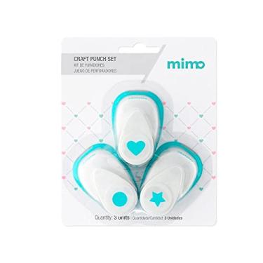 Imagem de Mimo Kit de Furadores - Círculo - Coração - Estrela - 3 Unids - Furo Pequeno: 1,5 cm - Design Confortável Para o Manuseio - Projetos Perfeitos em Diversos Tipos de Papéis - Rápido e Fácil