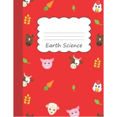 Imagem de Earth Science: Animal Farm Large Blank 4 x 4 Quadrille Squared Coordinate Grid Paper | Cute Horse Sheep Pig Cow Carrot Livestock Farming & Zoo Keeper ... Primary Elementary | Farmer Farmhouse