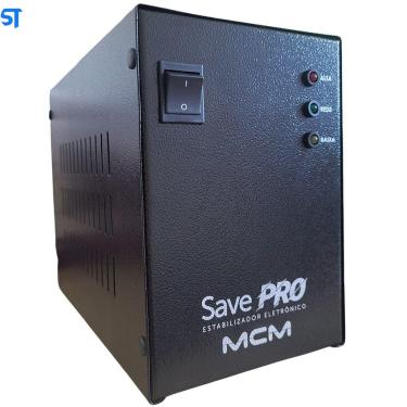 Imagem de Estabilizador Save Pro -MCM 2000va Biv/115v Com 4 Tomadas