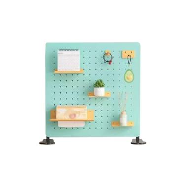 Imagem de Painel Porta-Ferramentas Pegboard de armazenamento ajustável em altura - pegboard de mesa vertical que economiza espaço, pegboard organizador de sala de jogos de escritório (Color : Blue, Size : Sma