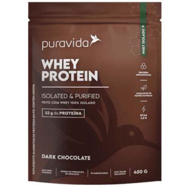 Imagem de Whey Protein Isolado 450 G - Puravida (Chocolate)