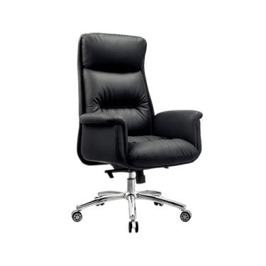 Imagem de WAOCEO Cadeira de escritório cadeira de computador para casa cadeira de escritório assento reclinável cadeira giratória de negócios cadeira de sala de conferências cadeira sofá cadeira cadeiras de mesa (cor: preto)