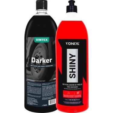 Imagem de Kit Revitalizador de Pneu Shiny 1,5L Vonixx + Darker 1,5L Vintex