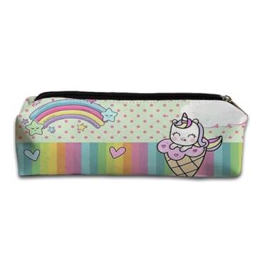 Imagem de Estojo Escolar Porta Lápis - Linha Unicórnio 006