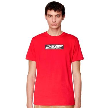 Imagem de Camiseta Diesel Masculina T-Diegor-SH1 Arrow Logo Vermelha-Masculino
