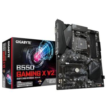 Imagem de Gigabyte B550 Gaming X V2 (Placa-mãe AMD Ryzen 5000/B550/ATX/M.2/HDMI/DVI/USB 3.1 Geração 2/DDR4/ATX/Gaming)
