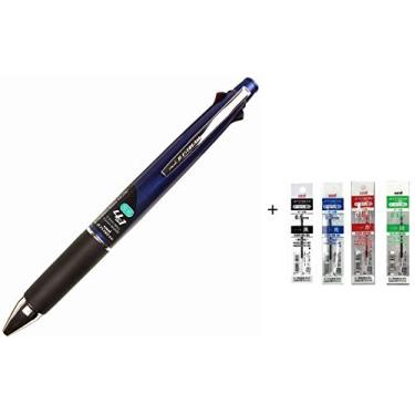 Imagem de Caneta esferográfica Uni Jetstream 0,5 mm multi caneta e lápis de 0,5 mm (MSXE510005.13), Navy + Refill Set