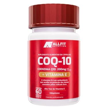 Imagem de Coenzima Coq Q10 200mg Pura com Vitamina E, 60 cápsulas - All Fit Nutrition (60 Cápsulas (Pacote de 1))