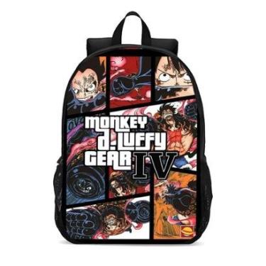 Imagem de MOCHILA ESCOLA INFANTIL JUVENIL ANIME MONKEY D LUFFY GEAR-Unissex