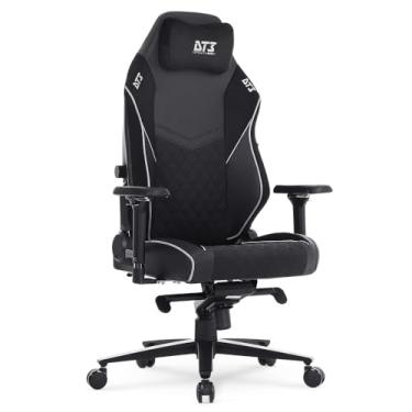 Imagem de Cadeira Gamer DT3 N10 Squad,almofada magnética, apoio lombar integrado, braços 4D+, suporta até 160kg e altura máx.de 1,85m (Black)(N10 XL Squad - Tam. XL | Revestida em Tecido + PU)