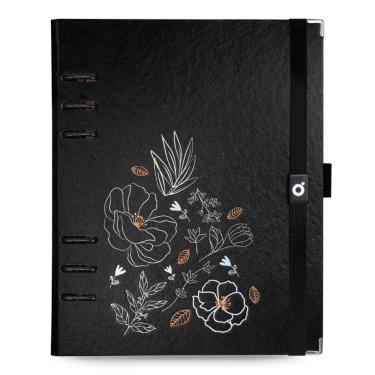 Imagem de Planner Argolado A5 ótima com Caixa Noir Flores