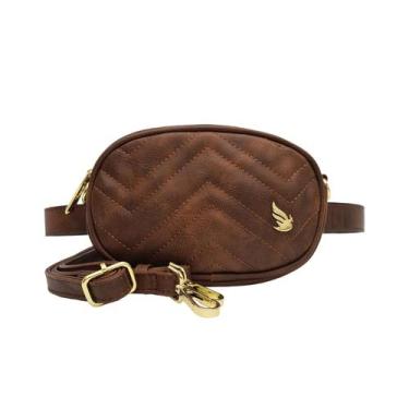 Imagem de Bolsa feminina transversal e pochete - golden fenix, Marrom, P, Femini