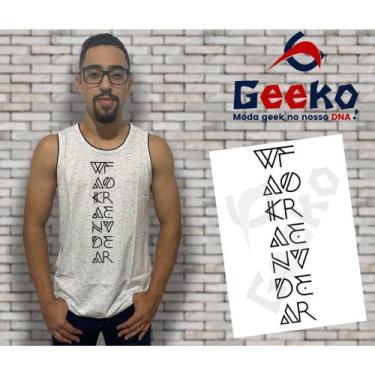 Imagem de Regata Wakanda Forever Pantera Negra Black Panther Geeko, Branco, M