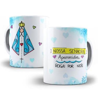 Imagem de Caneca Nossa Senhora aparecida Porcelana Personalizada 2 - Tio da Cane