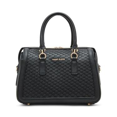 Imagem de Anne Klein Bolsa com zíper superior com logotipo Ak em relevo, Preto, Medium