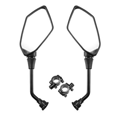 Imagem de X AUTOHAUX Espelhos laterais retrovisores de motocicleta ATV 7/20.3 cm guidão para Polaris Sportsman 400 450 500 550 570 700 800