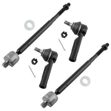 Imagem de WEDOAUTO 4 peças dianteiras externas + hastes de direção internas LH motorista e passageiro esquerdo apto para Honda Odyssey 2002-2004 3,5L mini van de passageiros 5 portas, mini van de carga de carga