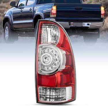 Imagem de Nilight Conjunto de lanterna traseira compatível com Toyota Tacoma 2005, 2006, 2007, 2008, 2009, 2010, 2011, 2012, 2013, 2014 e 2015, lente de LED de substituição, lado do passageiro, garantia de 2