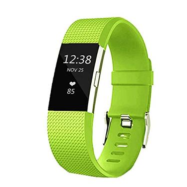 Imagem de Pulseiras de substituição para Fitbit Charge 2, pulseiras clássicas de silicone ajustáveis para Fitbit Charge 2, mulheres e homens