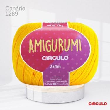 Imagem de Fio Amigurumi Circulo 254m Cor Canário 1289 - Círculo