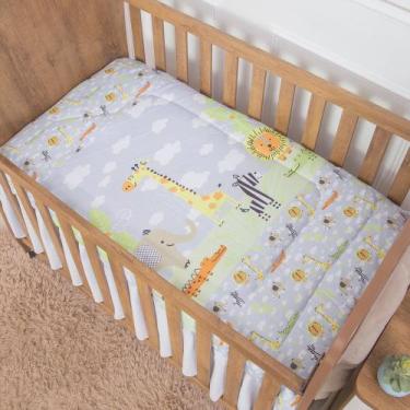 Imagem de Edredom de Berço Estampado Safari Cinza - Miguel Baby