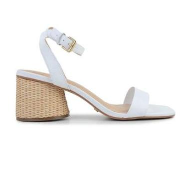 Imagem de Sandália Feminina Cecconello Salto Redondo Branca - 2542005-Feminino