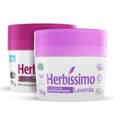 Imagem de Kit 2 Desodorante Hibisco e Lavanda Herbíssimo 55G - Dana - Dana Cosmé