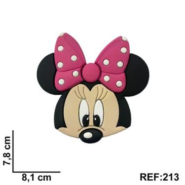 Imagem de Aplique emborrachado kit 10 unidades Minnie laço rosa REF: 213 - Rskid